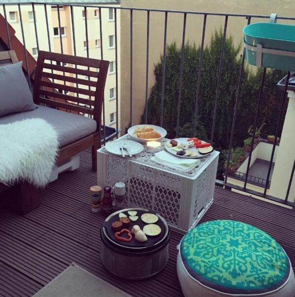 COBB op het balkon